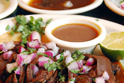 Savor Tacos de Birria: Juicy Beef with Rich Dipping Consommé