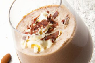 Indulge Smart: The Ultimate Chocolate Almond Butter Shake