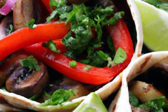 Zesty Chili Lime Portobello Fajitas: A Grilled Delight