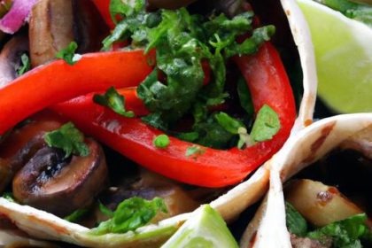 Zesty Chili Lime Portobello Fajitas: A Grilled Delight