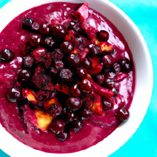 Berry Bliss: Cherry Smoothie Bowl Recipe with Calories Counted