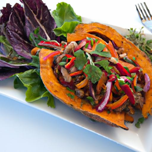 Nourish Your ⁢Day: Roasted Sweet Potato & Black ‍Bean Salad Delight